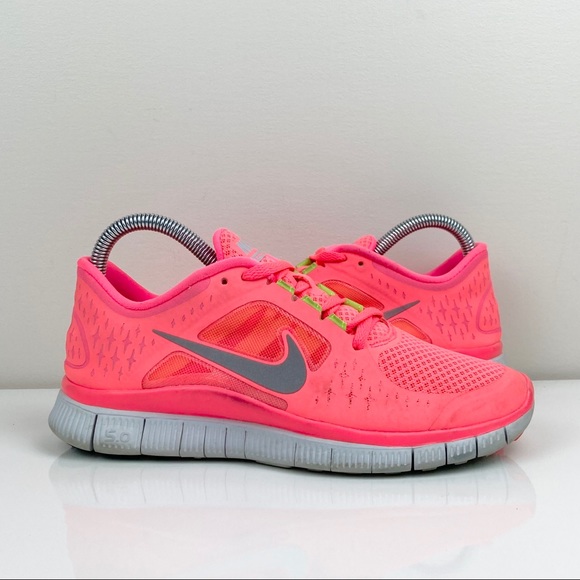 Nike | Shoes | Nike Free Run 3 Neon Pink Womens Running Shoes Size 7 3m |  Poshmark